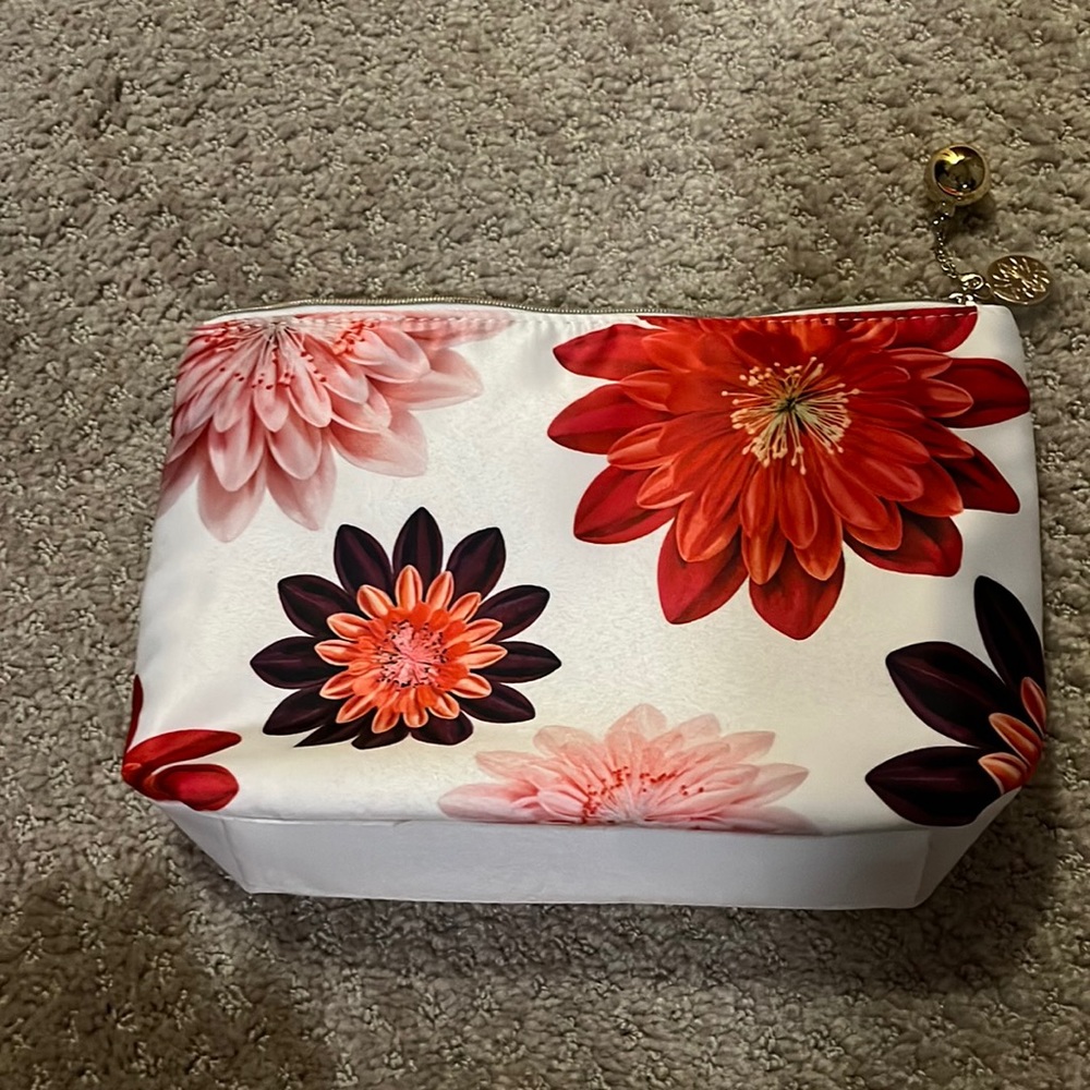 NWOT Clarins makeup bag 10x7